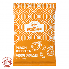 한품복숭아아이스티